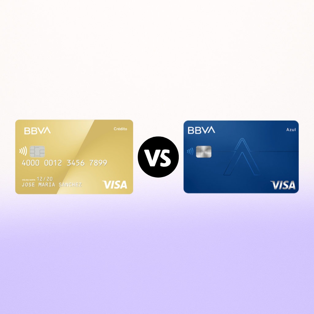 Tarjeta Oro BBVA vs Azul: ¿Qué tarjeta BBVA es mejor en 2026?